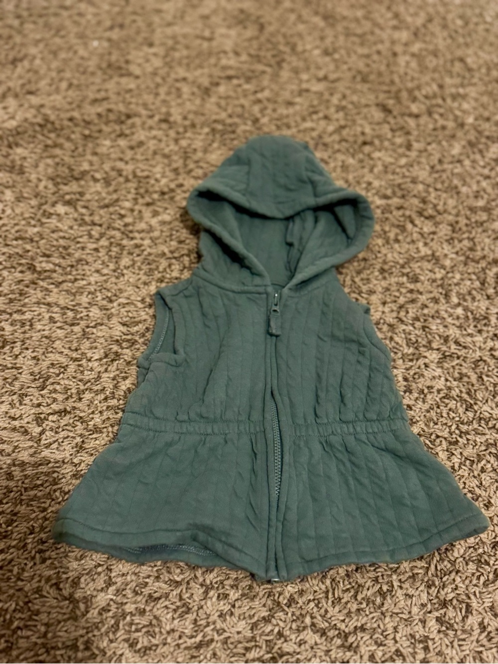 Carter's Teal Hooded Quilted Vest